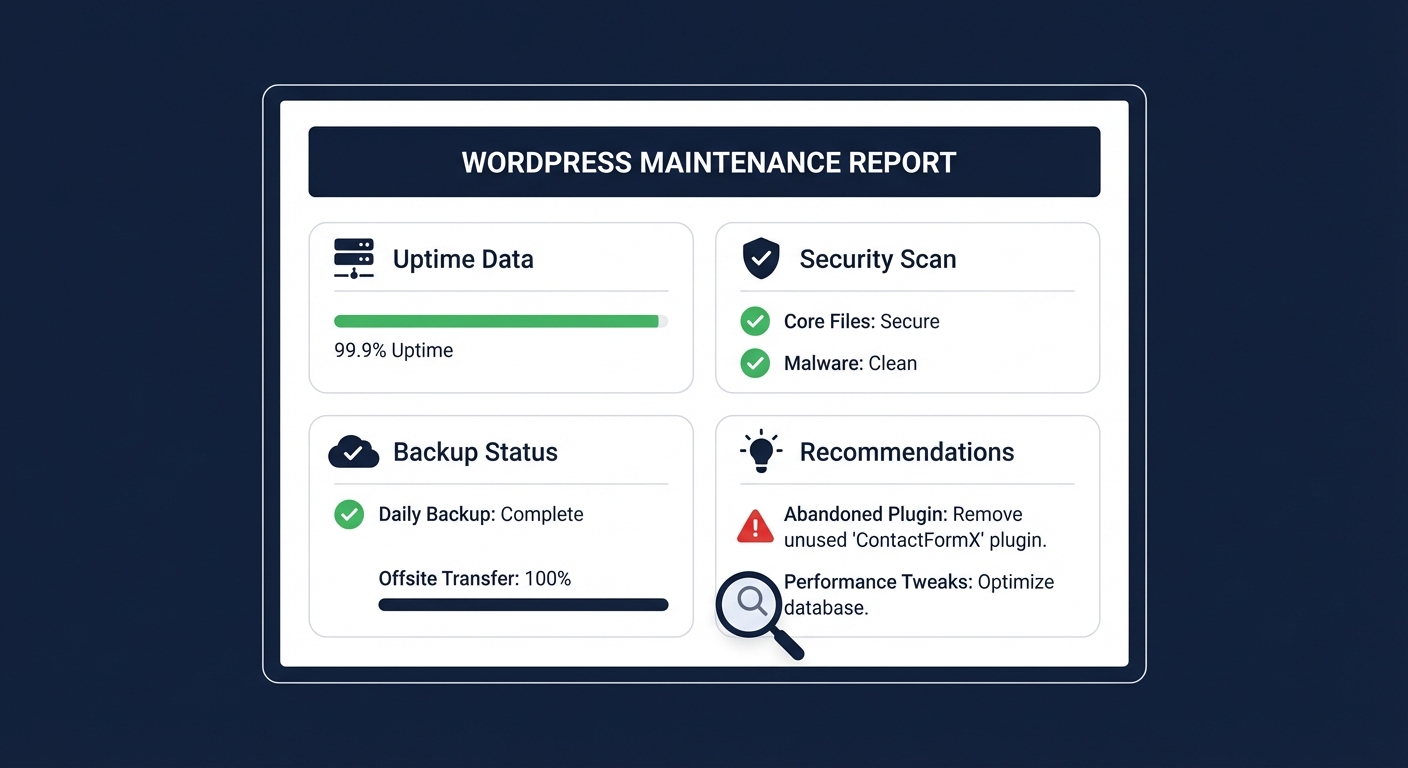 Your WordPress Maintenance Report Should Prove Something — Here's What