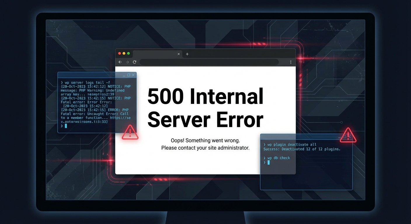 WordPress 500 Internal Server Error: What Causes It and How to Fix It Fast