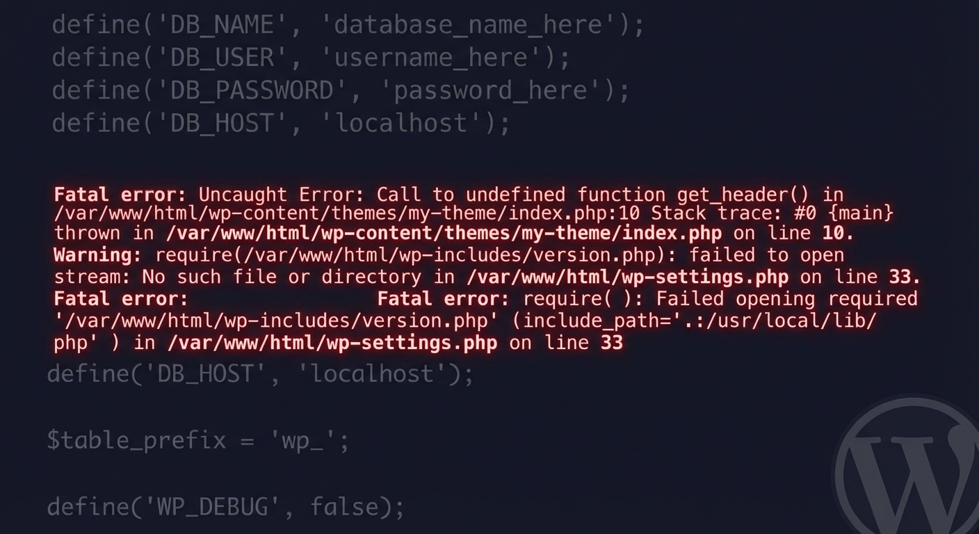 WordPress 'Failed to Open Stream' Error: What It Means and How to Fix It