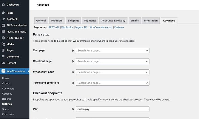 WordPress dashboard preview